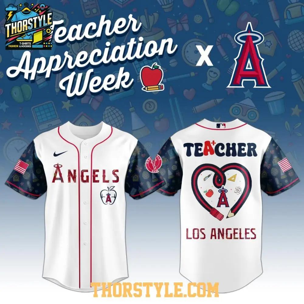 Los Angeles Angels Teacher Appreciation Week 2025 Mlb Baseball Jersey Los Angeles Angels Teacher Appreciation Week 2025 Mlb Baseball Jersey - Image 1