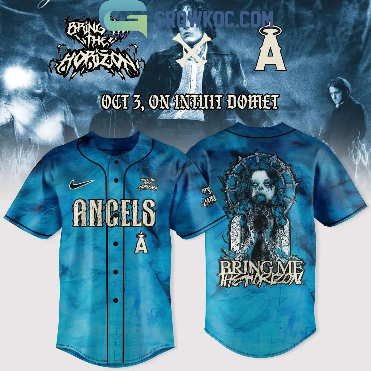 Los Angeles Angels x Bring Me The Horizon Tour 2025 Jersey