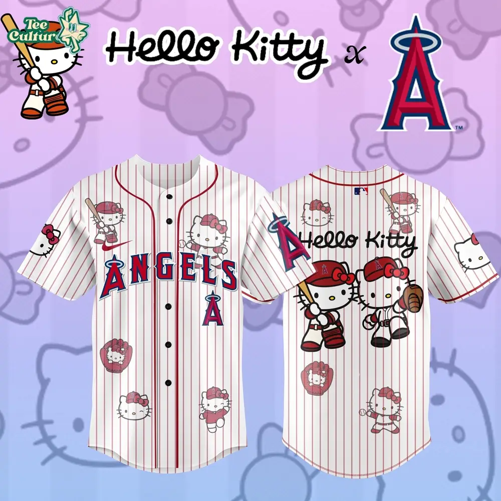 Los Angeles Angels x Hello Kitty Custom Design 2026 Limited Edition Jersey