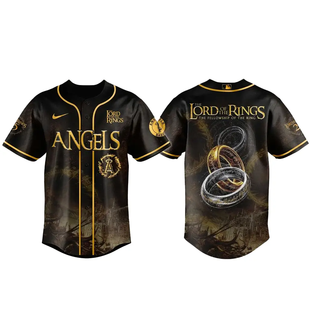 Los Angeles Angels x The Lord Of The Rings Baseball Jersey - Tazila