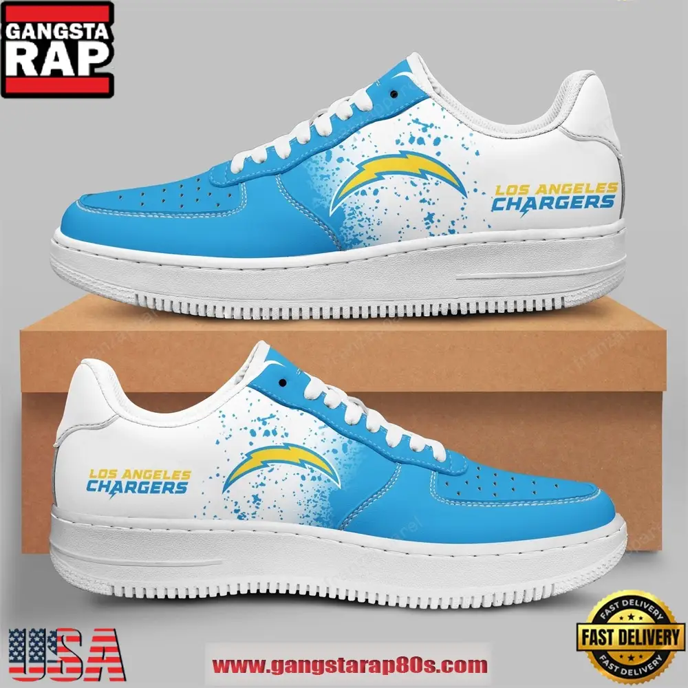 Los Angeles Chargers AF 1 Running Sneakers Shoes