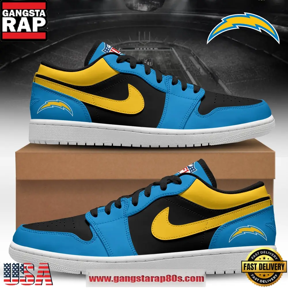 Los Angeles Chargers NFL Legacy Premium Running Sneakers Shoes Los Angeles Chargers NFL Legacy Premium Running Sneakers Shoes - Image 1