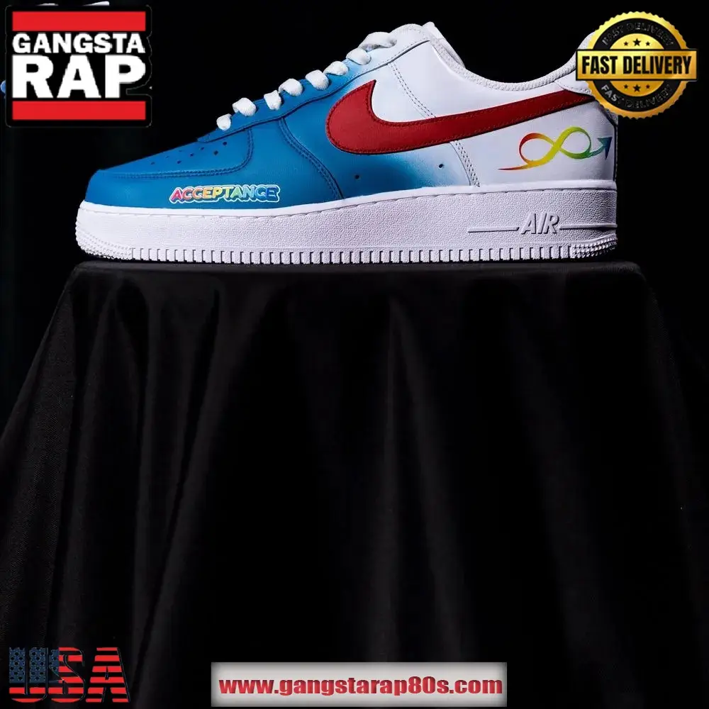 Los Angeles Clippers x To The Max Autism Acceptance 2025 Limited Edition Air Force 1 Running Sneakers Shoes Los Angeles Clippers x To The Max Autism Acceptance 2025 Limited Edition Air Force 1 Running Sneakers Shoes - Image 1