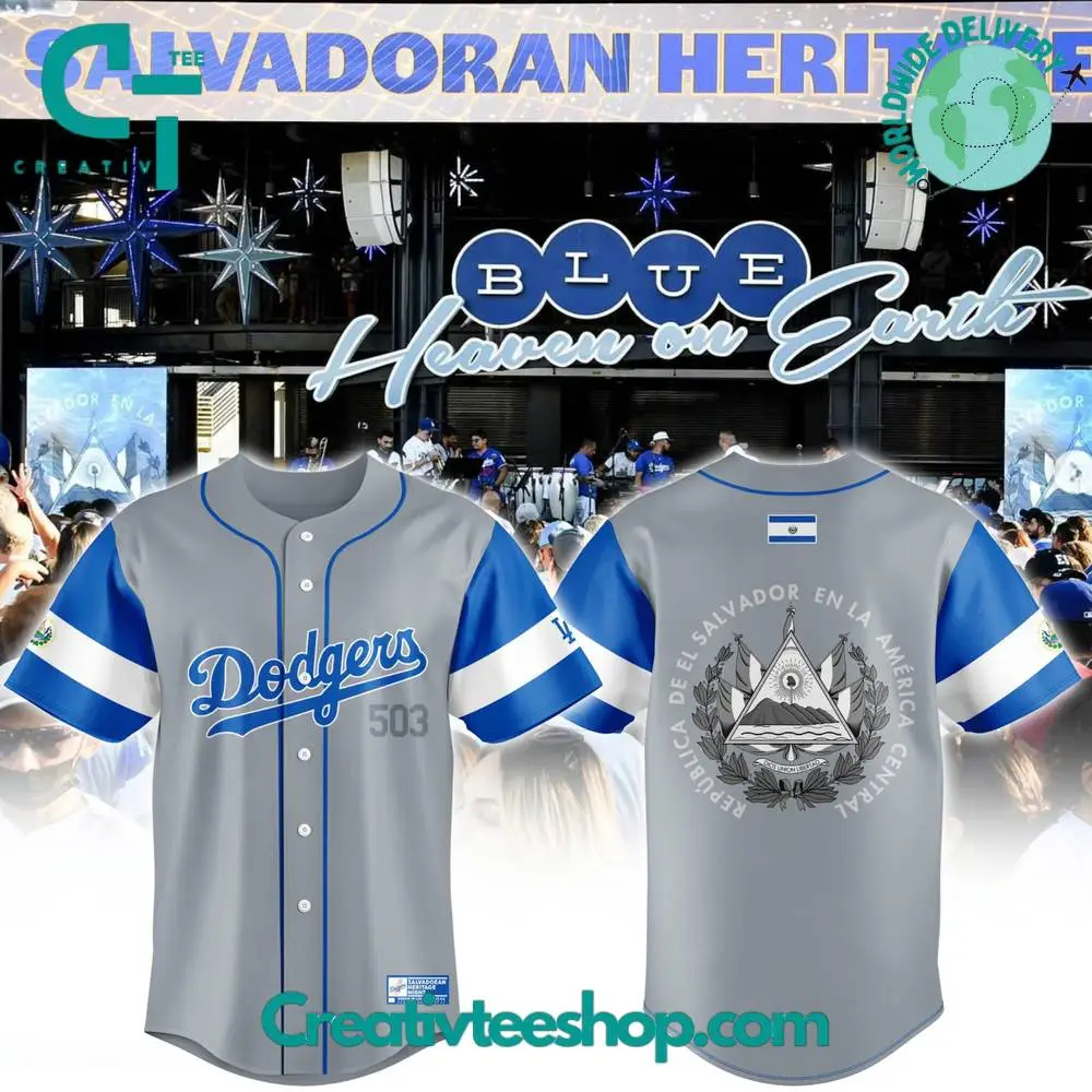 Los Angeles Dodgers 2024 Salvadoran Heritage Night Baseball Jersey