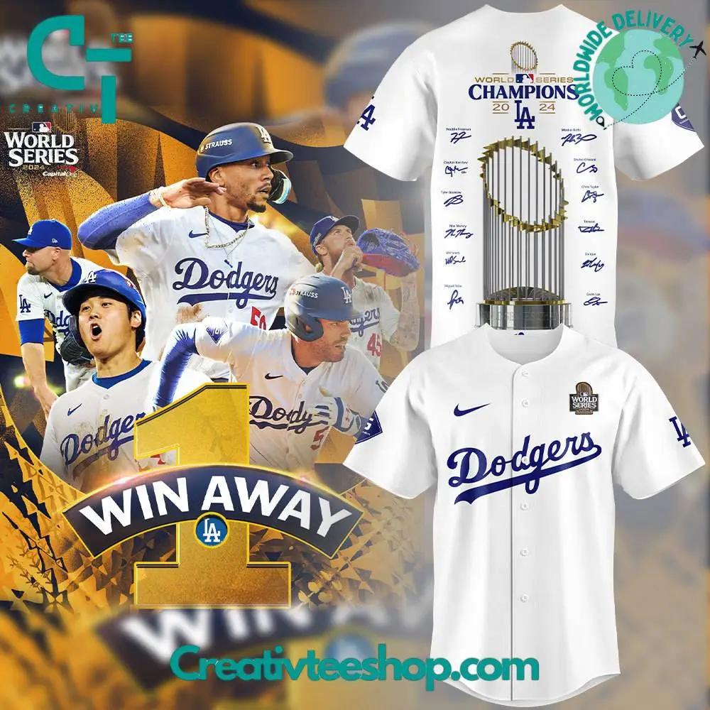 Los Angeles Dodgers 2024 World Series Champions Limited Edition Baseball Jersey