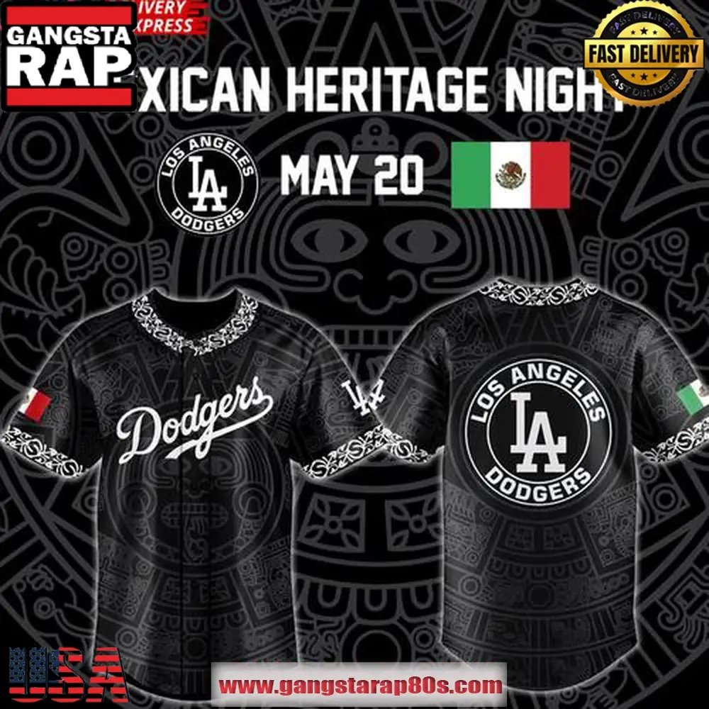 Los Angeles Dodgers 2025 Mexican Heritage Nigt Limited Edition Baseball Jersey Shirt Los Angeles Dodgers 2025 Mexican Heritage Nigt Limited Edition Baseball Jersey Shirt - Image 1