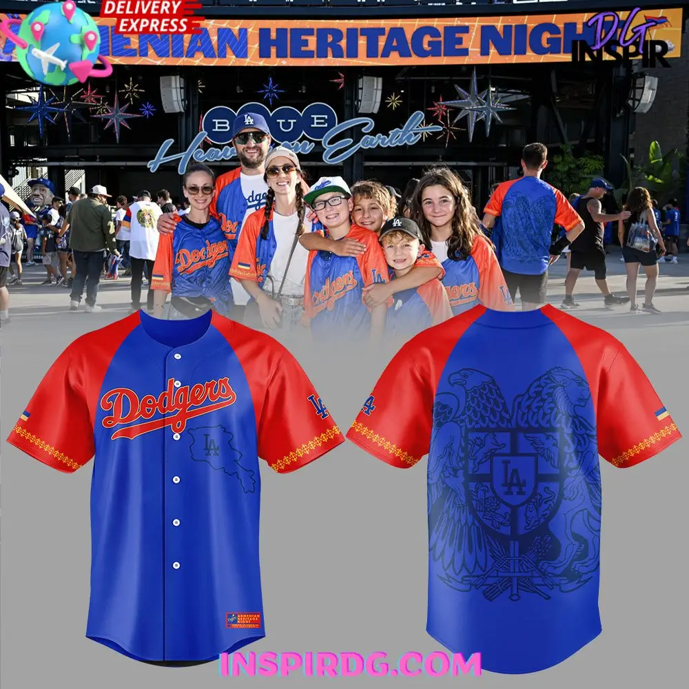 Los Angeles Dodgers Armenian Heritage Night Baseball Jersey
