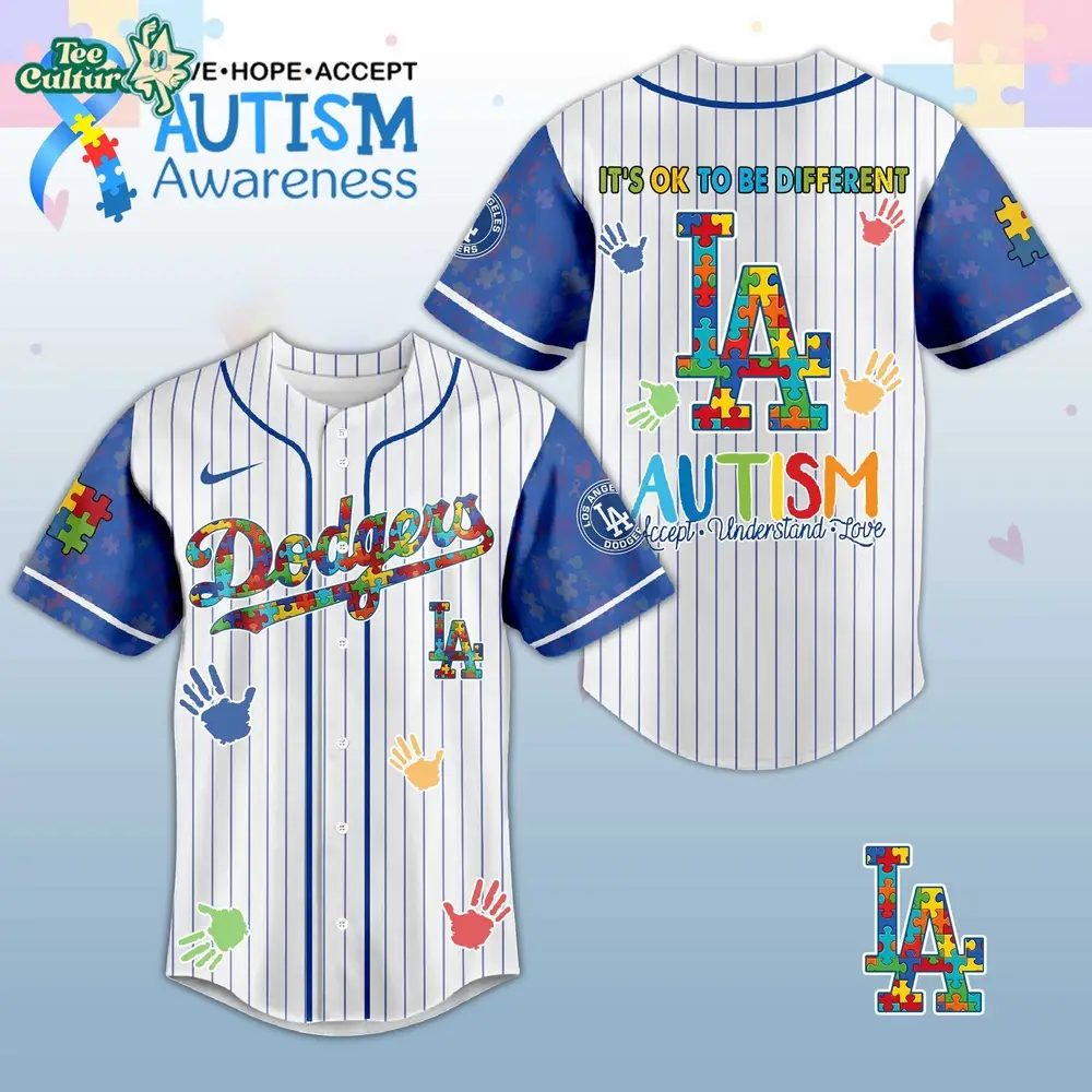 Los Angeles Dodgers Autism Awareness 2026 Special Edition Baseball Jersey Los Angeles Dodgers Autism Awareness 2026 Special Edition Baseball Jersey - Image 1