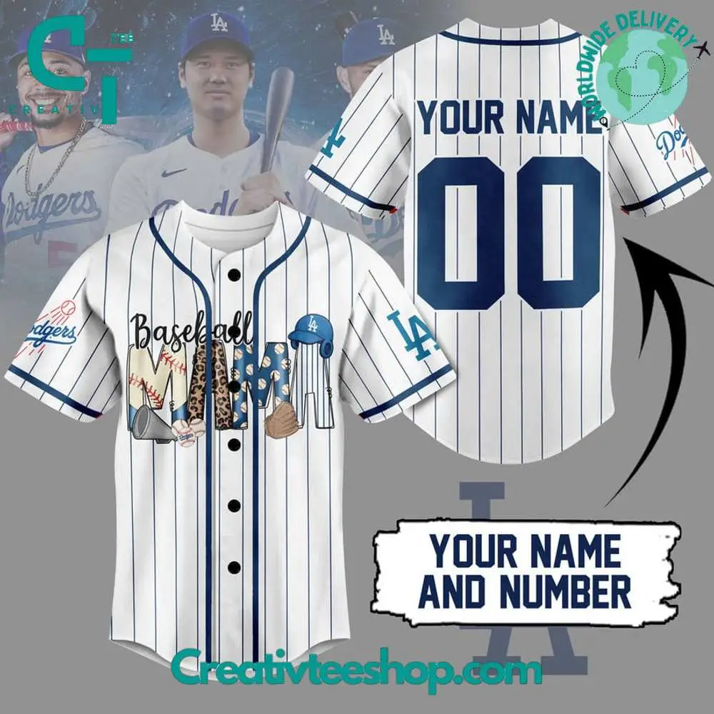 Los Angeles Dodgers Baseball Mama Jersey