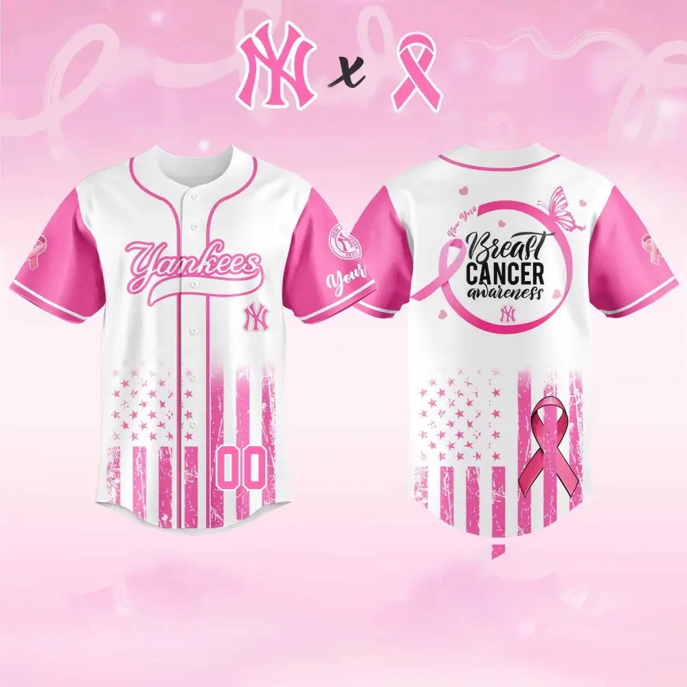 Los Angeles Dodgers Breast Cancer Awareness Game Night Baseball Jersey