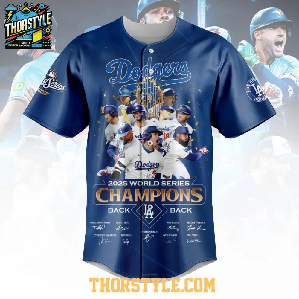 Los Angeles Dodgers Champions Of World Series 2025 Baseball Jersey