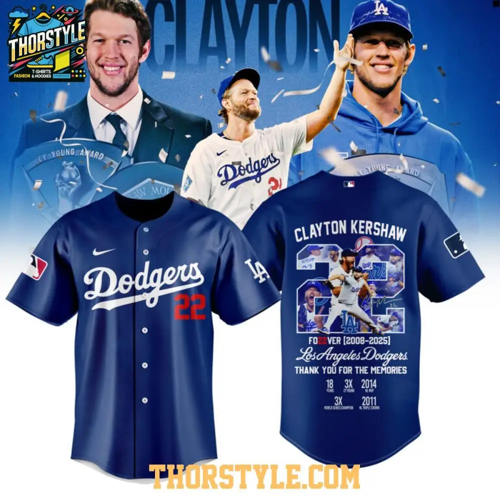 Los Angeles Dodgers Clayton Kershaw Forever 2008-2025 Baseball Jersey