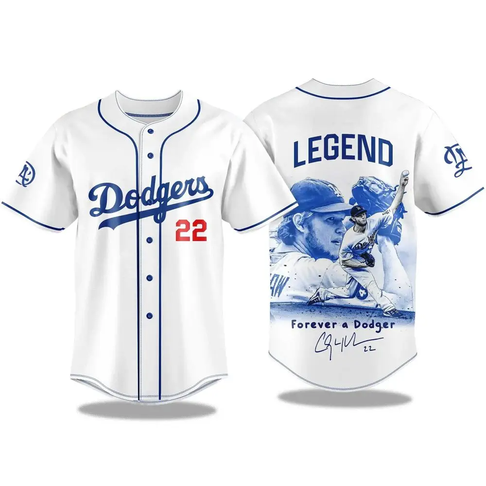Los Angeles Dodgers Clayton Kershaw Legend Forever Baseball Jersey