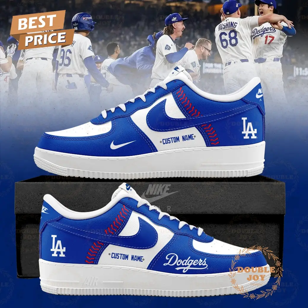 Los Angeles Dodgers Custom Name Limited Edition 2025 Air Force 1 Sneakers