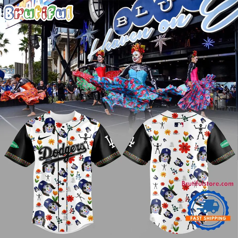 Los Angeles Dodgers Dia De Los 2024 Baseball Jersey