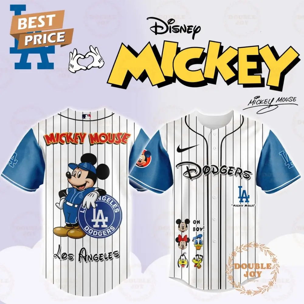Los Angeles Dodgers Disney Mickey Mouse 2025 Limited Edition Baseball Jersey