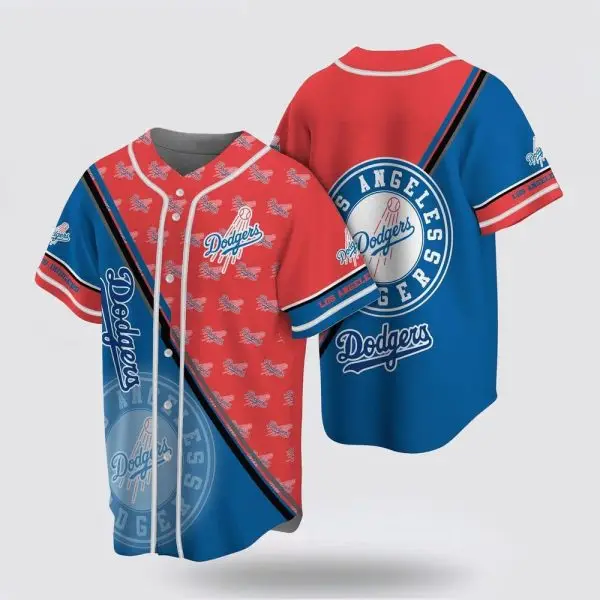 Los Angeles Dodgers Dual Tone Streak Baseball Jersey