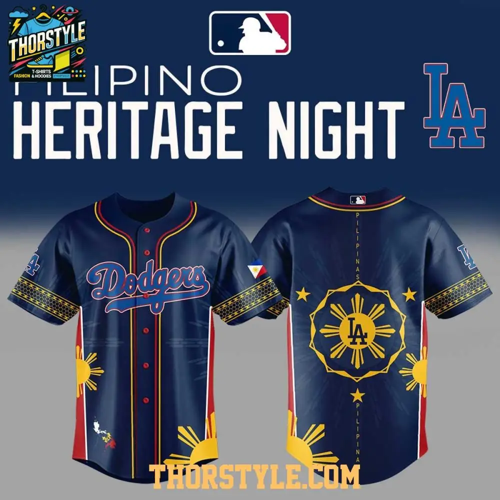 Los Angeles Dodgers Filipino Heritage Night 2025 Celebration Baseball Jersey