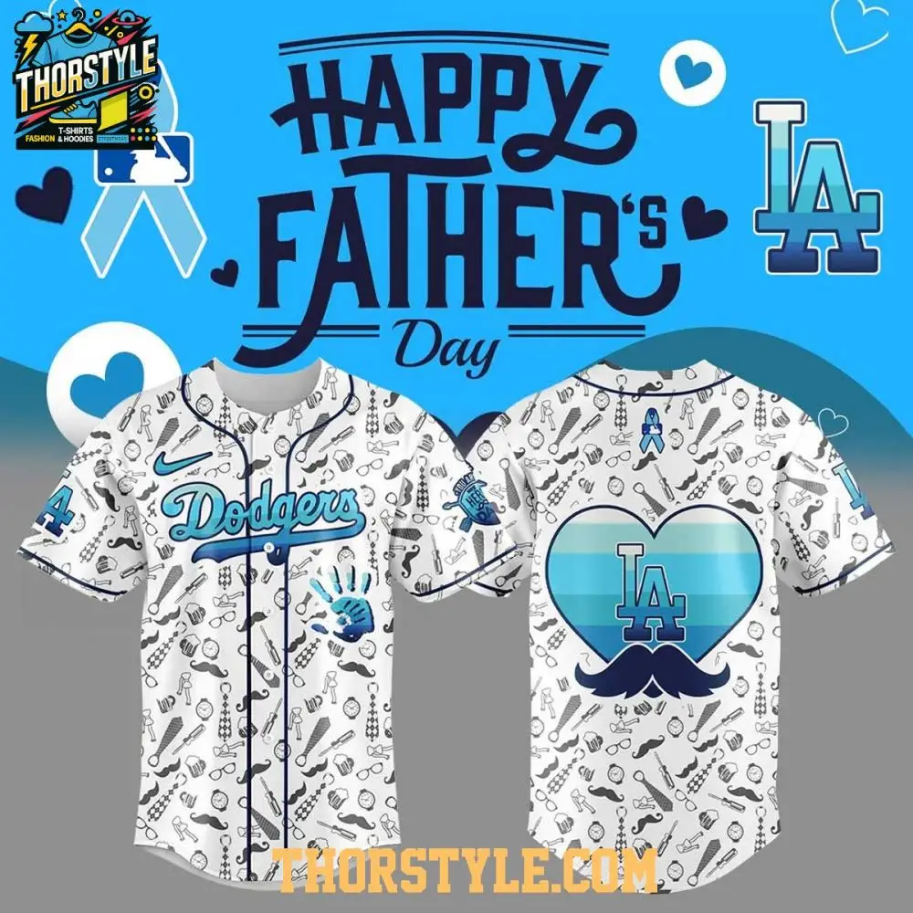 Los Angeles Dodgers Happy Father’S Day 2025 Family Baseball Jersey
