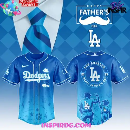 Los Angeles Dodgers Happy Fathers Day 2025 Limited Edition Jersey