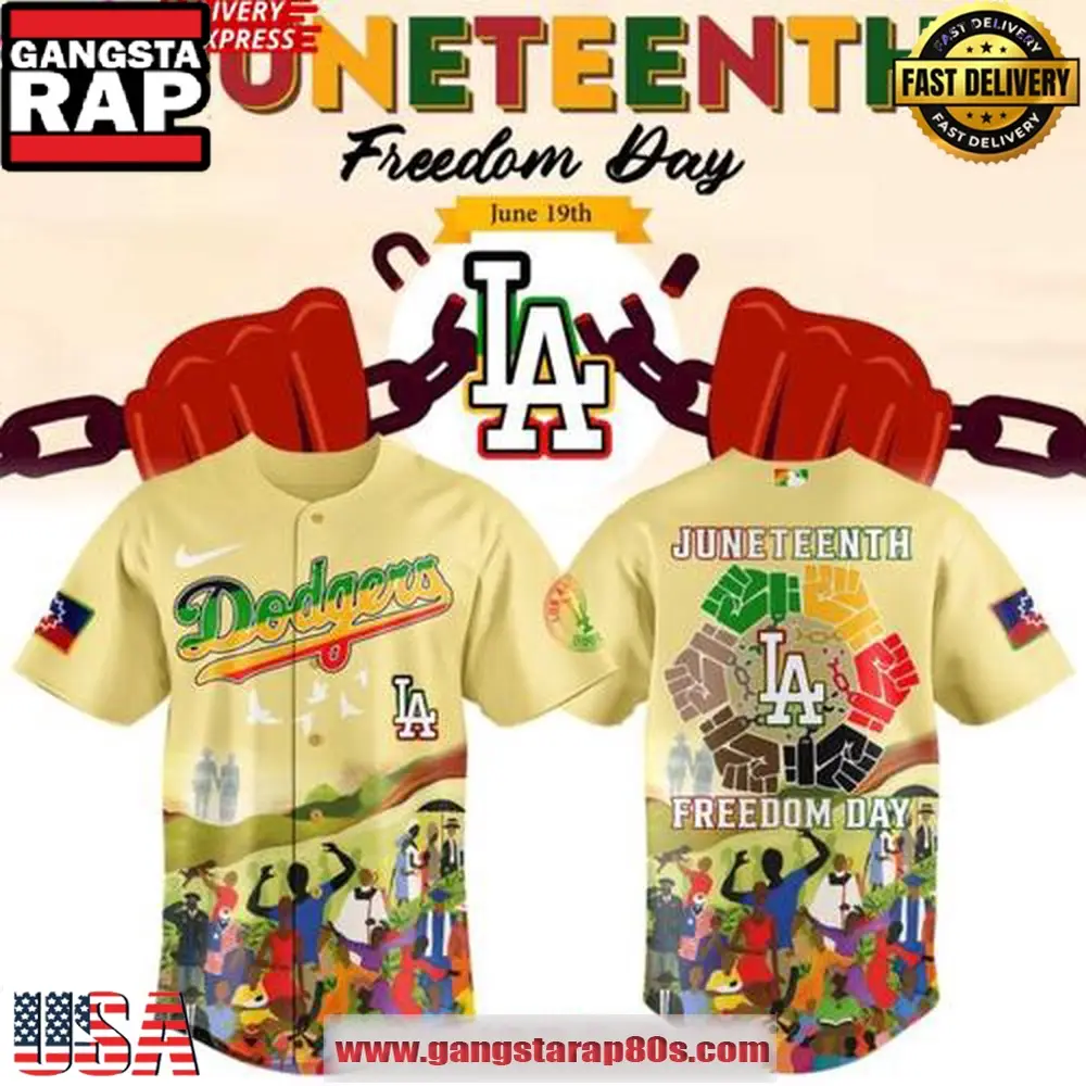 Los Angeles Dodgers Juneteenth Freedom Day 2025 Limited Edition Baseball Jersey Shirt