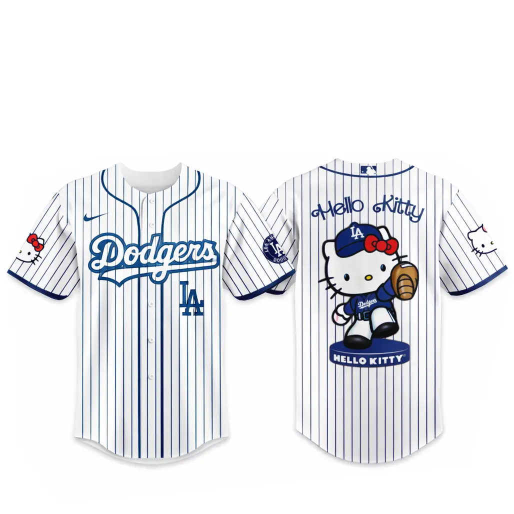 Los Angeles Dodgers Major League Baseball 2026 Hello Kitty Baseball Jersey - Tazila