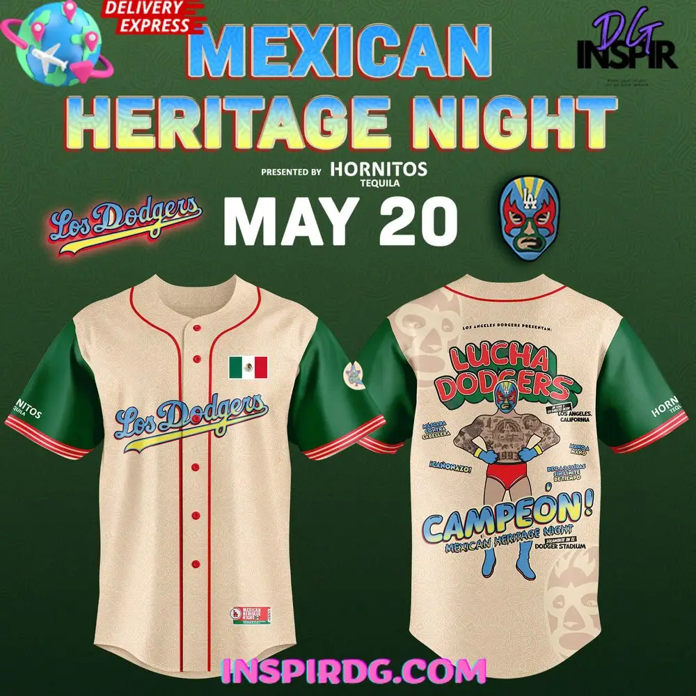 Los Angeles Dodgers Mexican Heritage Night 2025 Baseball Jersey