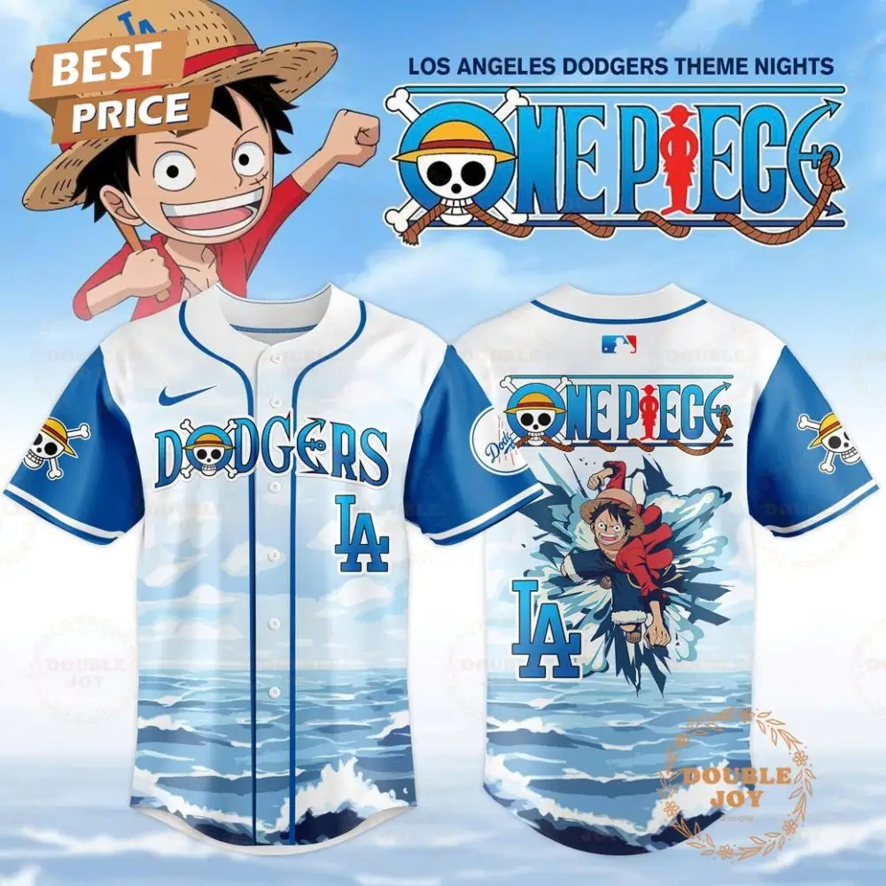 Los Angeles Dodgers Mlb Theme Night X One Piece 2025 Special Edition Baseball Jersey Los Angeles Dodgers Mlb Theme Night X One Piece 2025 Special Edition Baseball Jersey - Image 1
