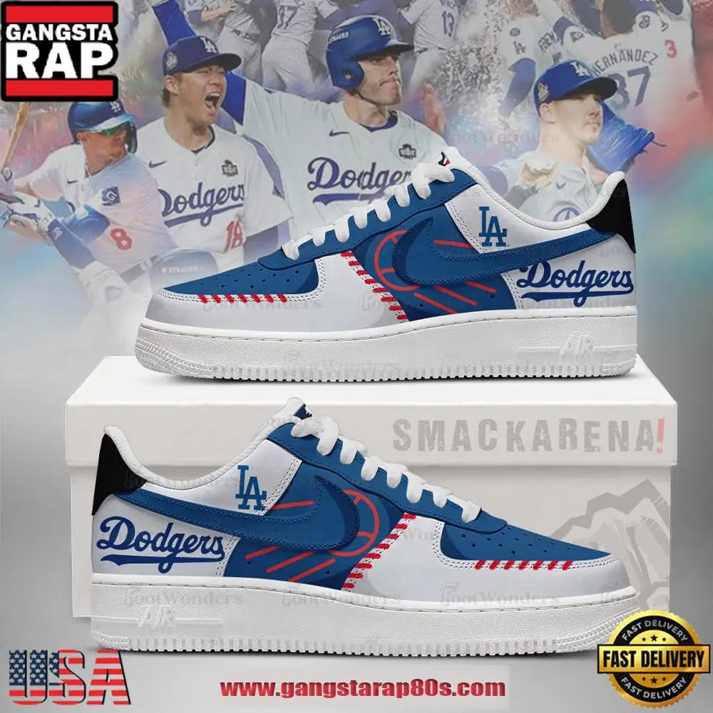 Los Angeles Dodgers MLB Trending Sneakers Air Force 1 Low Top Shoes Los Angeles Dodgers MLB Trending Sneakers Air Force 1 Low Top Shoes - Image 1