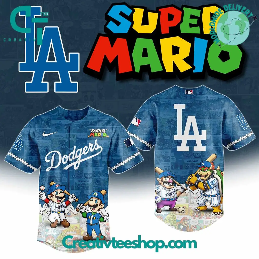 Los Angeles Dodgers Mlb X Super Mario 2025 Limited Edition Baseball Jersey