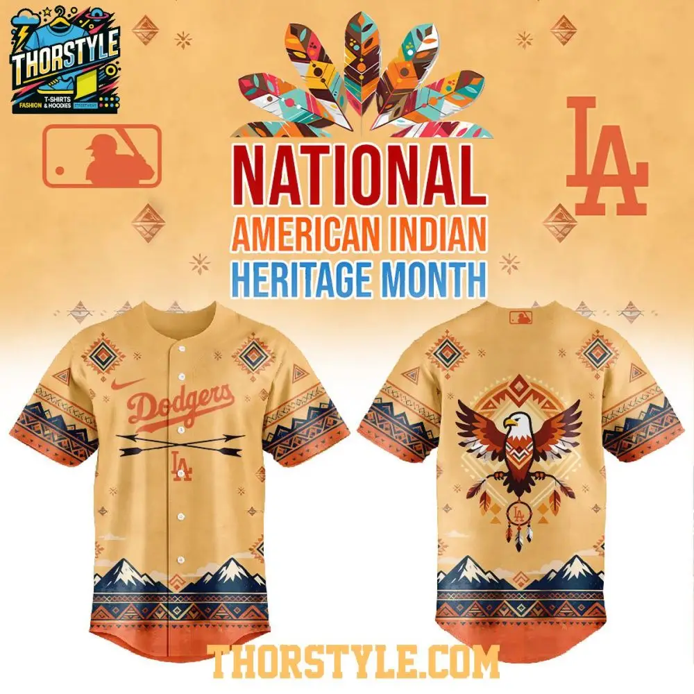 Los Angeles Dodgers National American Indian Heritage Month 2026 Baseball Jersey
