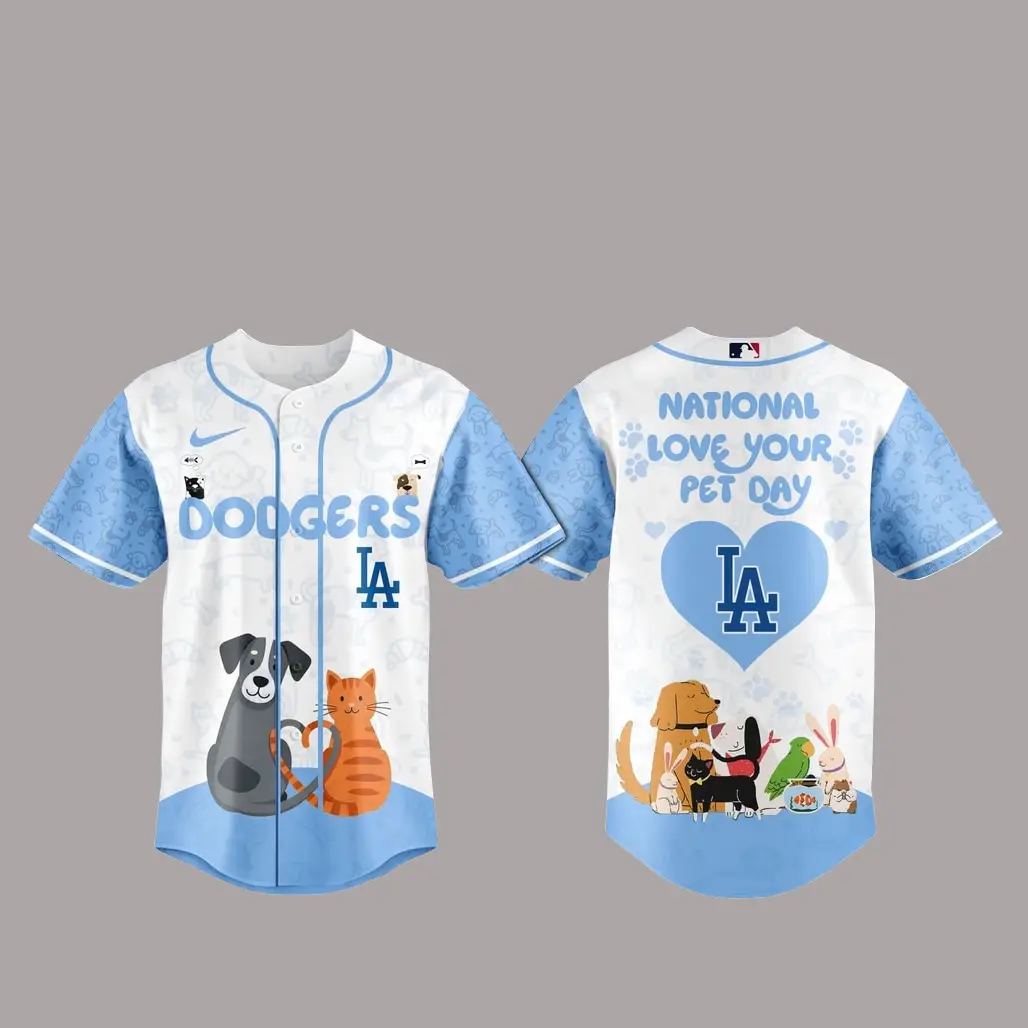 Los Angeles Dodgers National Love Your Pet Day 2026 Basball Jersey - Tazila