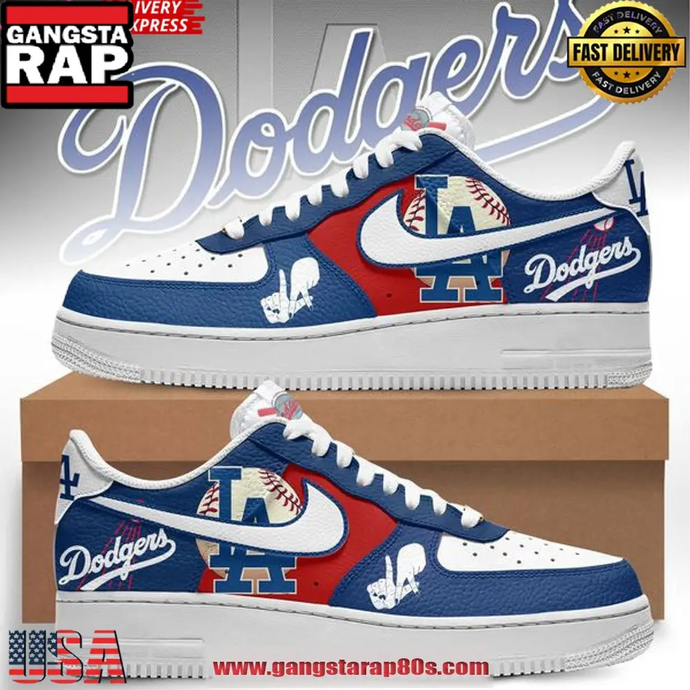 Los Angeles Dodgers New Arrival Summer Air Force 1 Sneakers Shoes