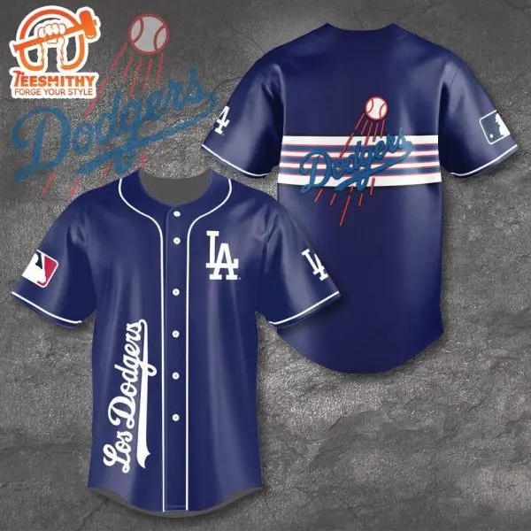 Los Angeles Dodgers Skyline Strike Baseball Jersey Los Angeles Dodgers Skyline Strike Baseball Jersey - Image 1