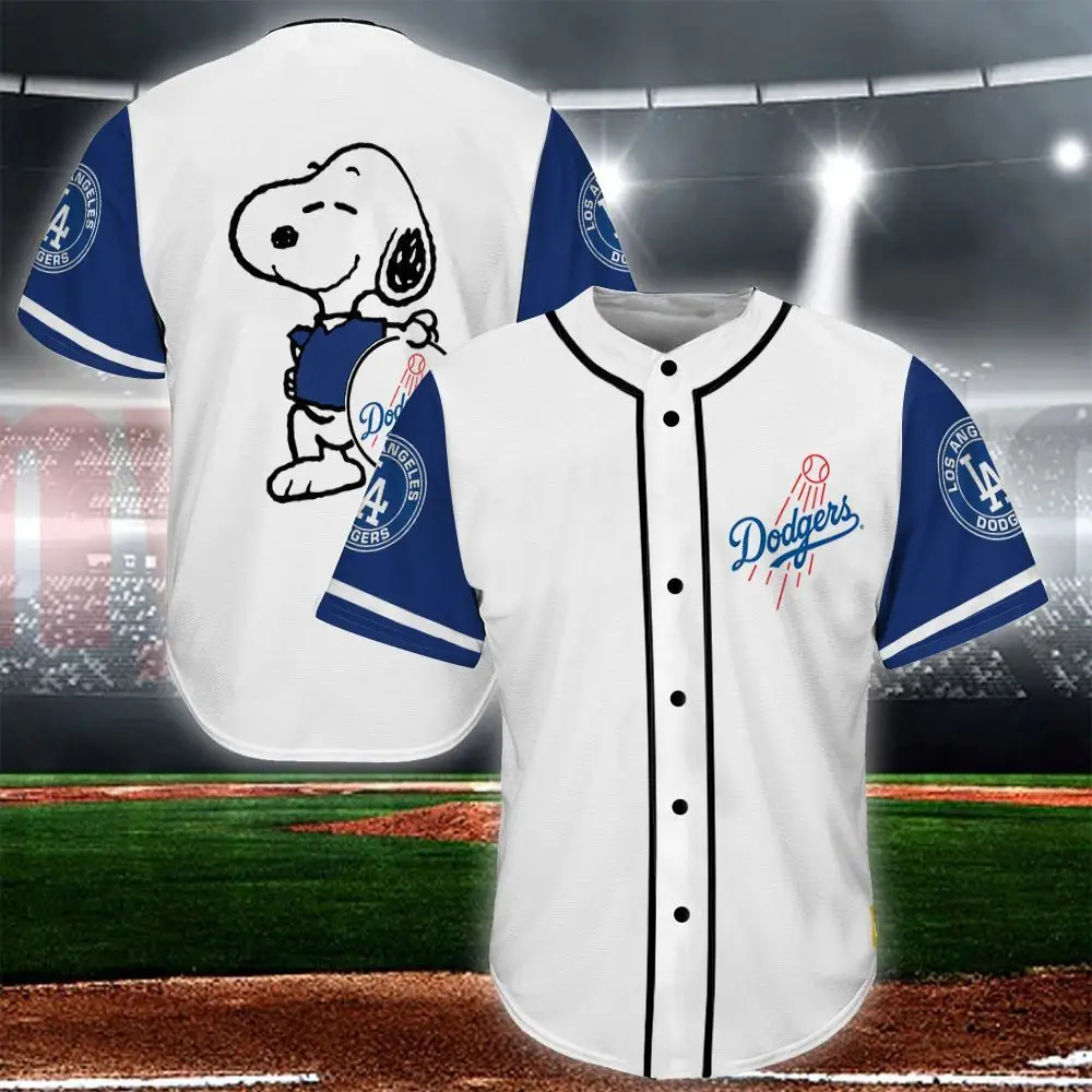 Los Angeles Dodgers Snoopy Baseball Jersey