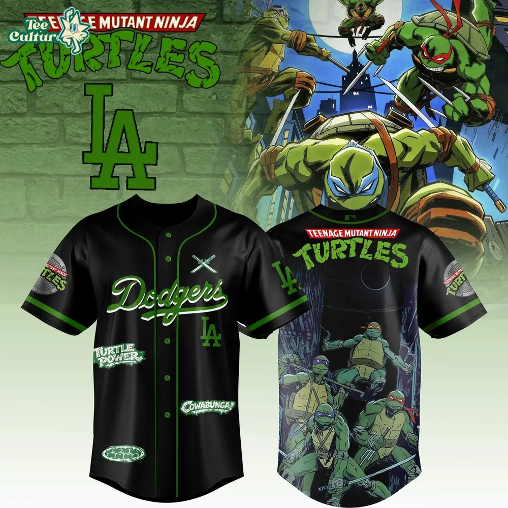 Los Angeles Dodgers Teenage Mutant Ninja Turtles Collaboration 2026 Limited Edition Baseball Jersey Los Angeles Dodgers Teenage Mutant Ninja Turtles Collaboration 2026 Limited Edition Baseball Jersey - Image 1