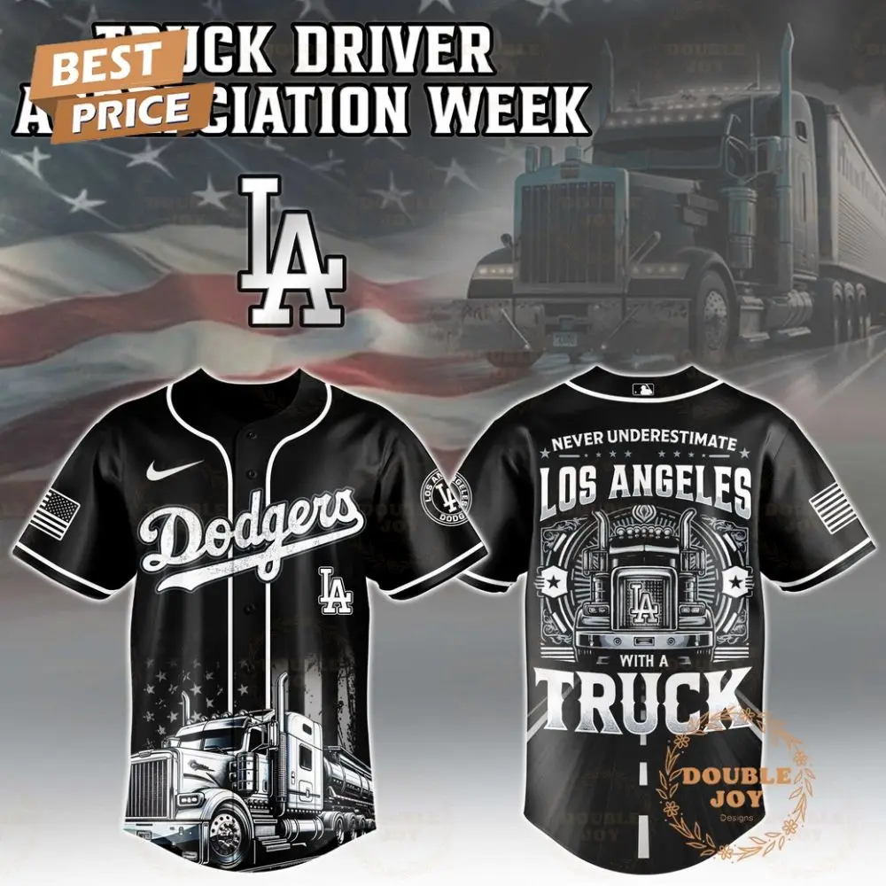 Los Angeles Dodgers Truck Driver Appreciation Week 2025 Limited Edition Baseball Jersey