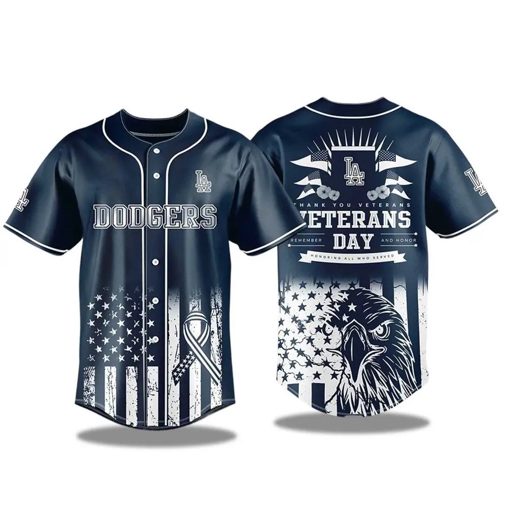 Los Angeles Dodgers Veterans Day Baseball Jersey
