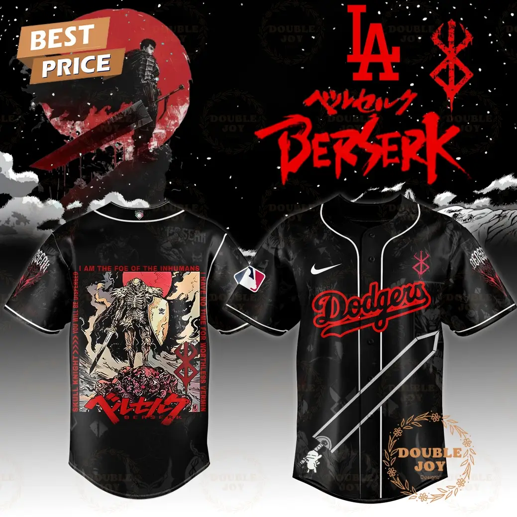 Los Angeles Dodgers x Berserk Skull Knight Special Edition 2025 Baseball Jersey