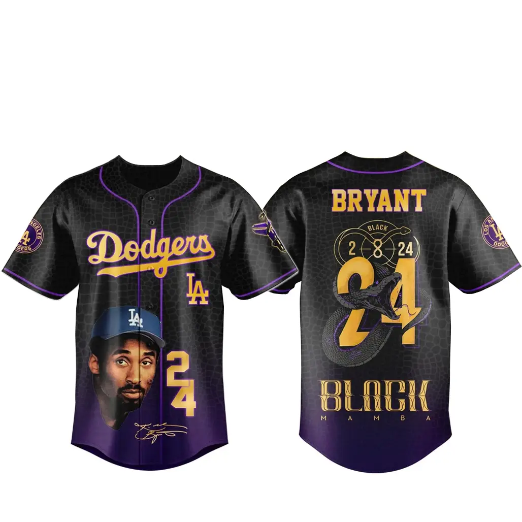 Los Angeles Dodgers x Black Mamba Legacy Baseball Jersey - Tazila