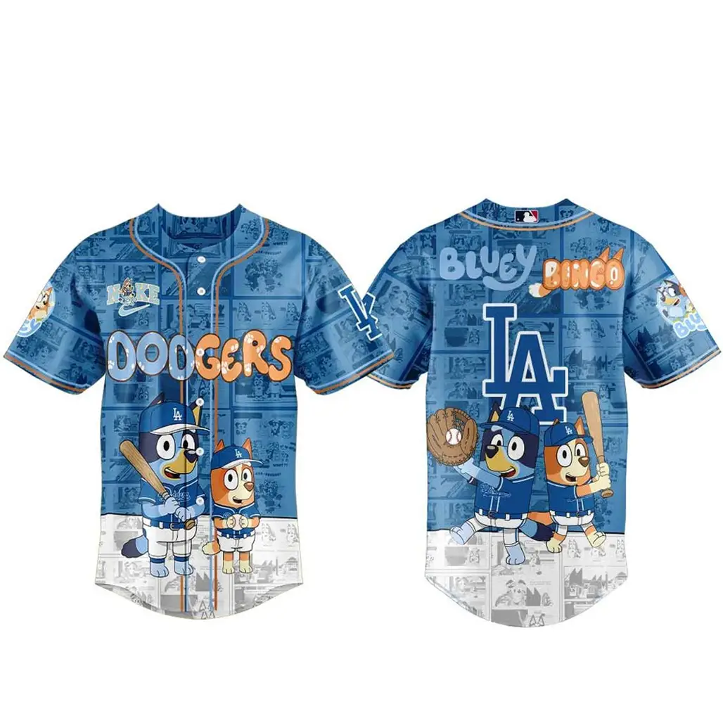 Los Angeles Dodgers x Bluey And Bingo 2026 Night Baseball Jersey - Tazila