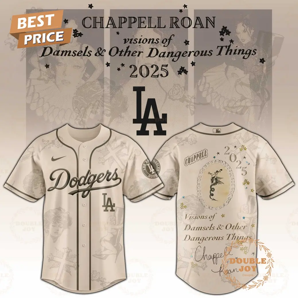 Los Angeles Dodgers x Chappell Roan Damsels and Other Dangerous Things 2025 Baseball Jersey