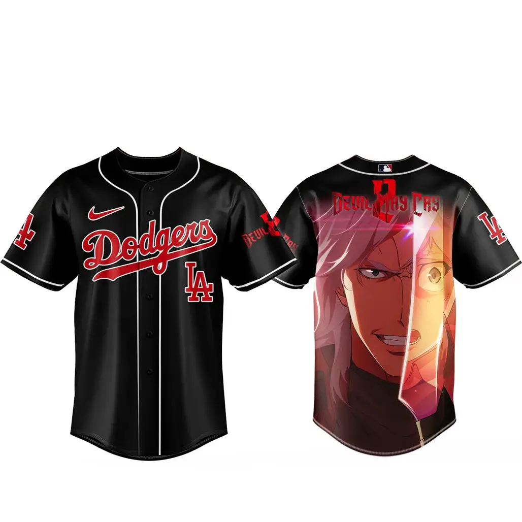Los Angeles Dodgers x Devil May Cry 2 Baseball Jersey - Tazila