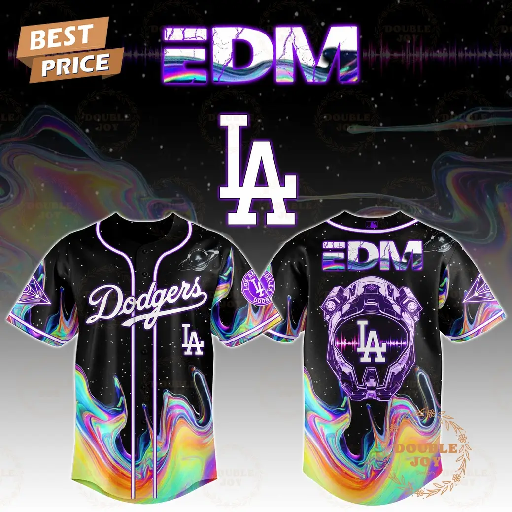 Los Angeles Dodgers x EDM PulseBeat Jersey Galaxy Edition Baseball Jersey