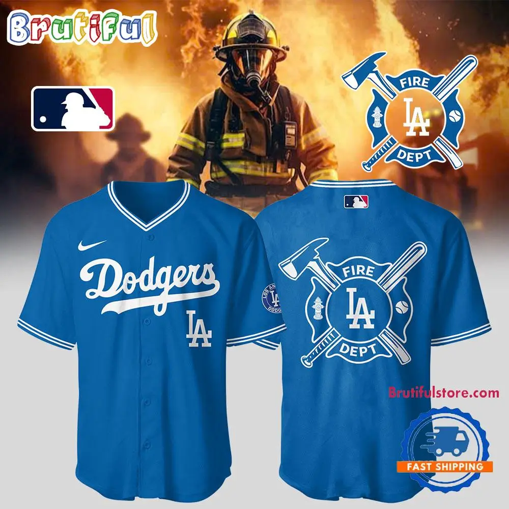Los Angeles Dodgers X Firefighter Appreciation Night Baseball Jersey