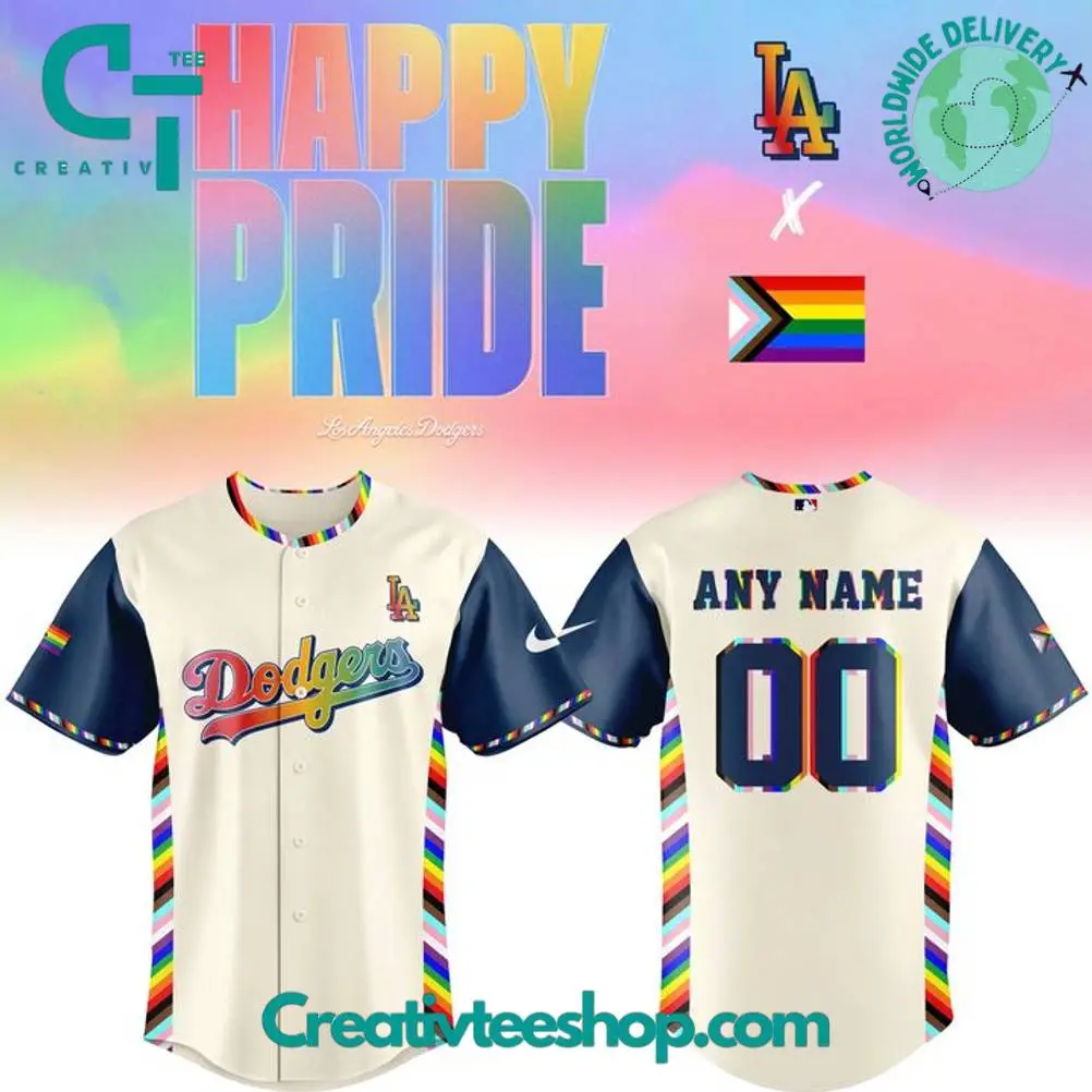 Los Angeles Dodgers X Happy Pride Month 2025 Special Baseball Jersey