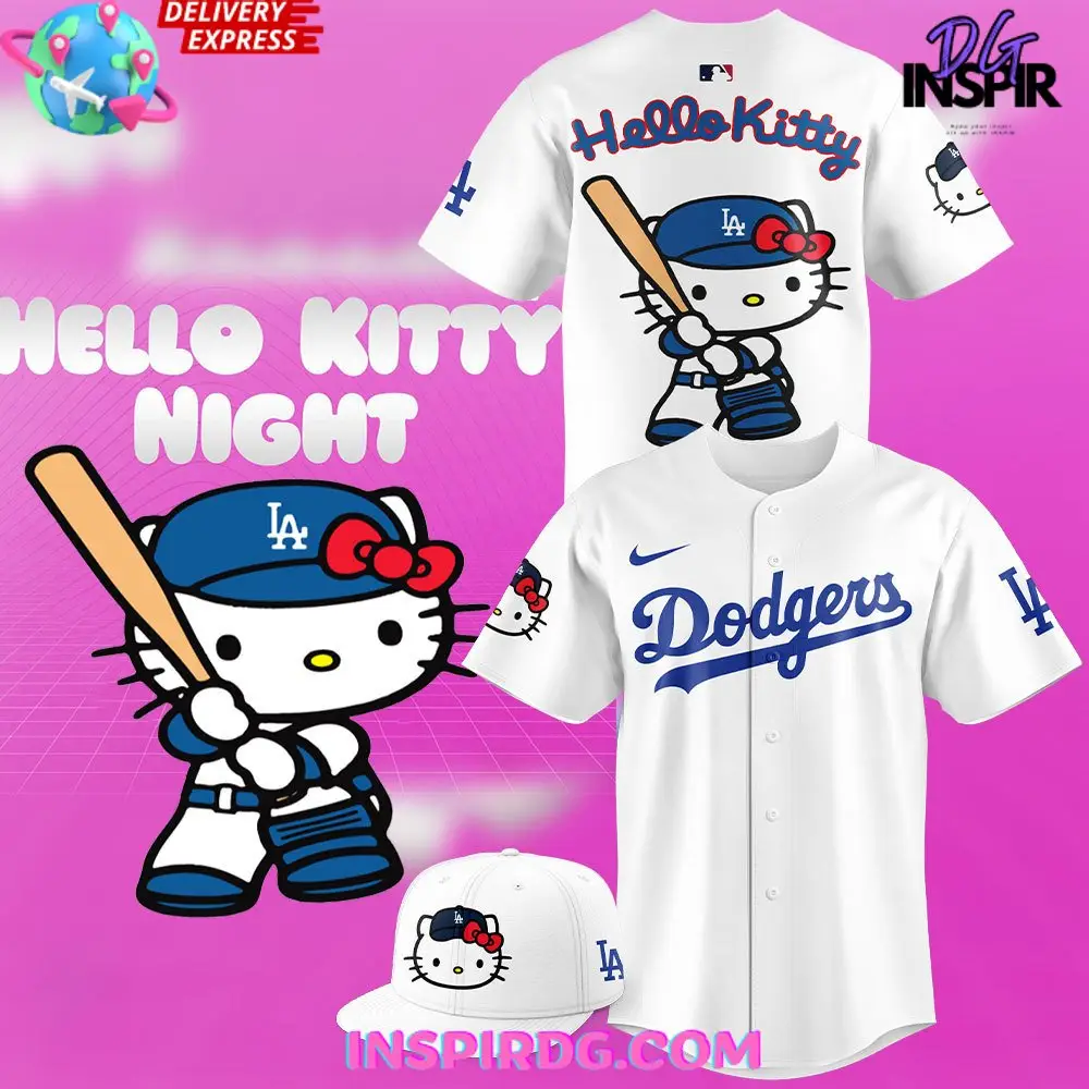 Los Angeles Dodgers X Hello Kitty Night 2024 Baseball Jersey