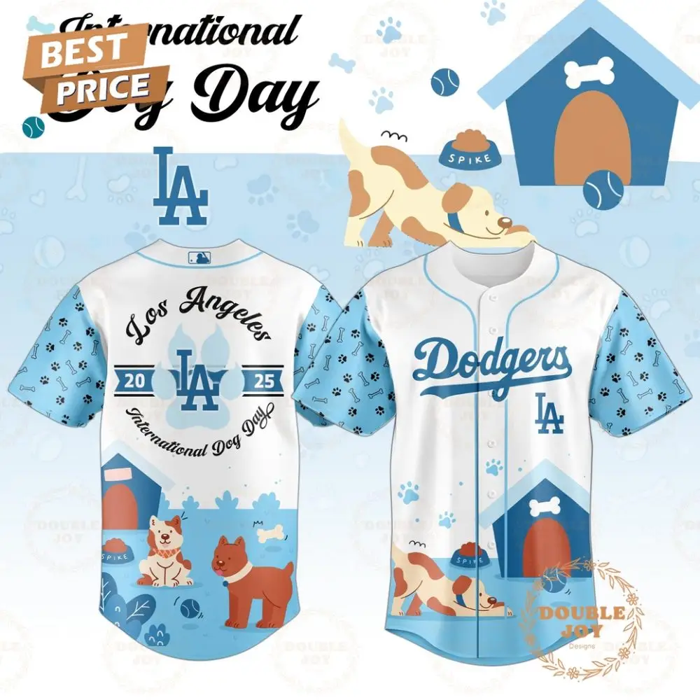 Los Angeles Dodgers X International Dog Day 2025 Limited Edition Baseball Jersey