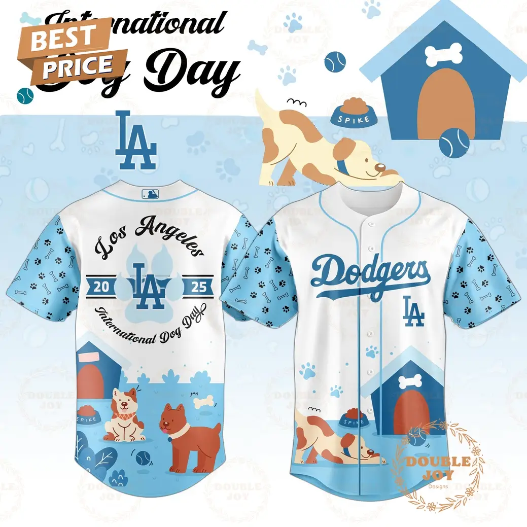 Los Angeles Dodgers x International Dog Day 2025 Limited Edition Baseball Jersey