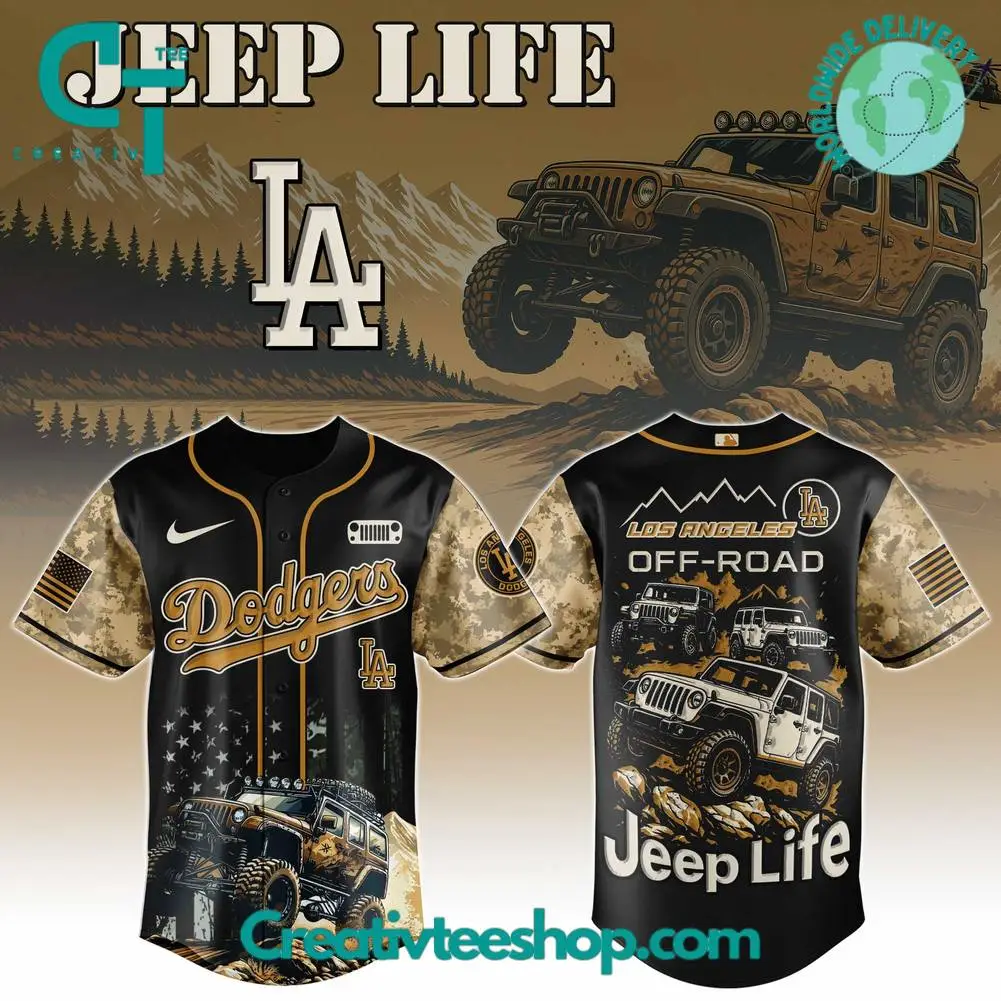 Los Angeles Dodgers X Jeep Life Limited Edition Baseball Jersey